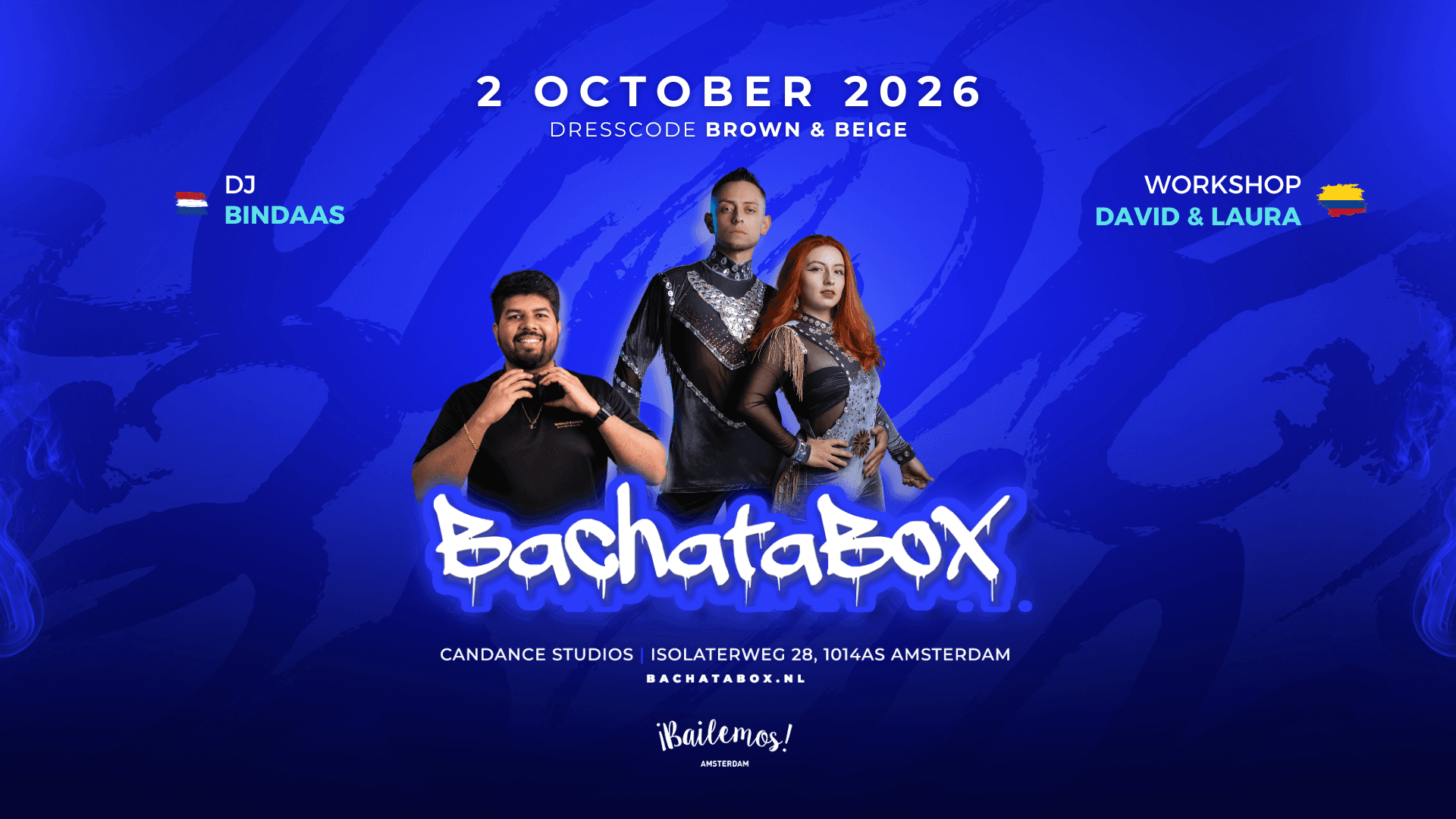 Bachatabox Amsterdam October 2 event poster