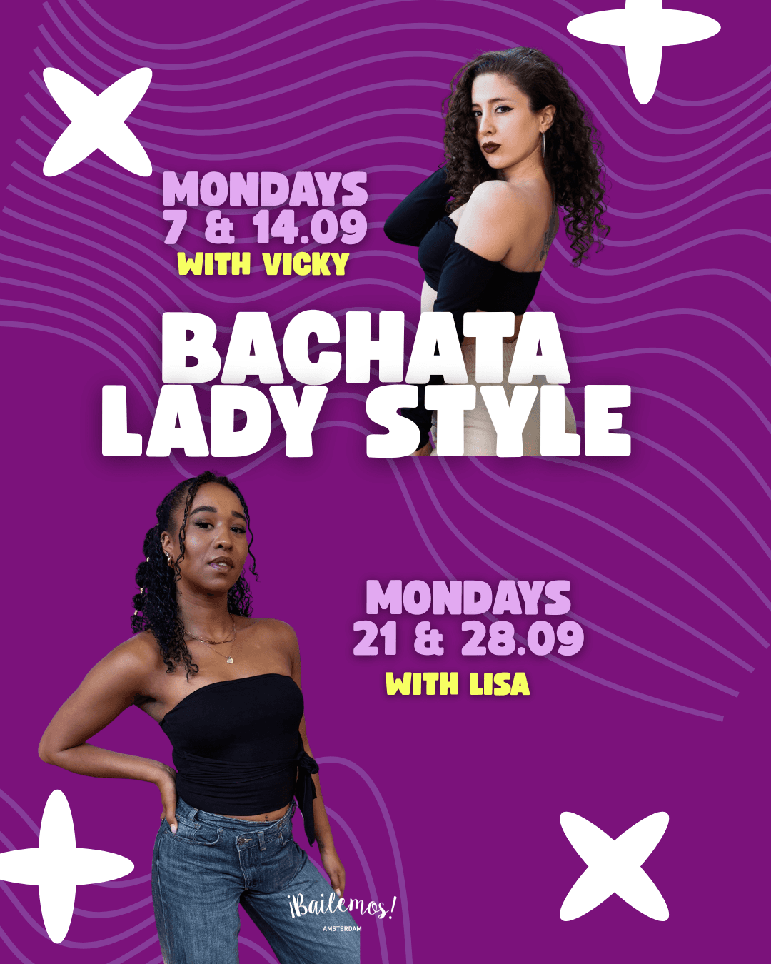 Bachata Lady Style (open level) dance class at Bailemos Amsterdam