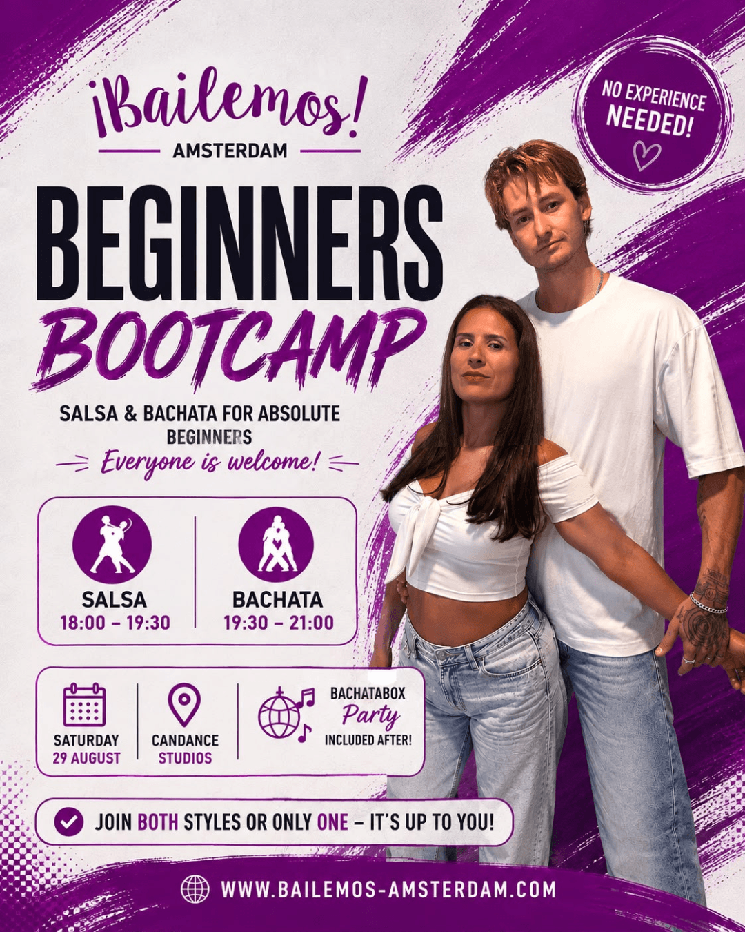 Beginners Bootcamp special class at Bailemos Amsterdam